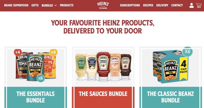 Heinz Página Web Shopify