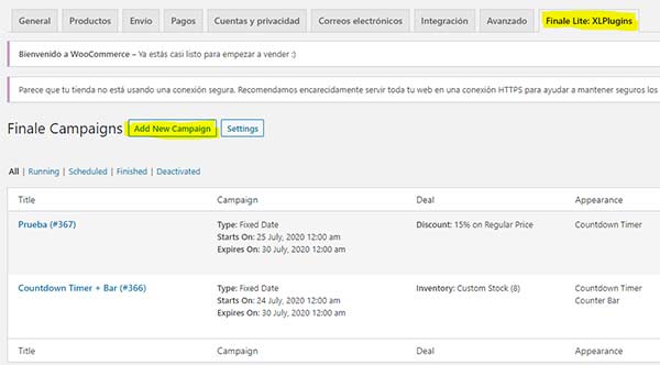 Crear oferta en Woocommerce con cuenta regresiva