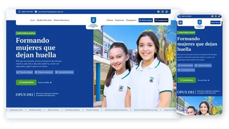 Sitio web del Colegio Chapultepec Norte hecho por Ad Center
