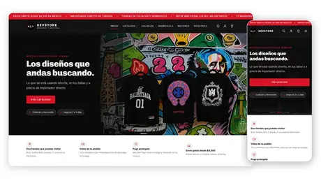 Tienda en línea de Kevstore hecha por Ad Center